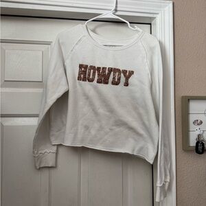 Howdy cropped sweater